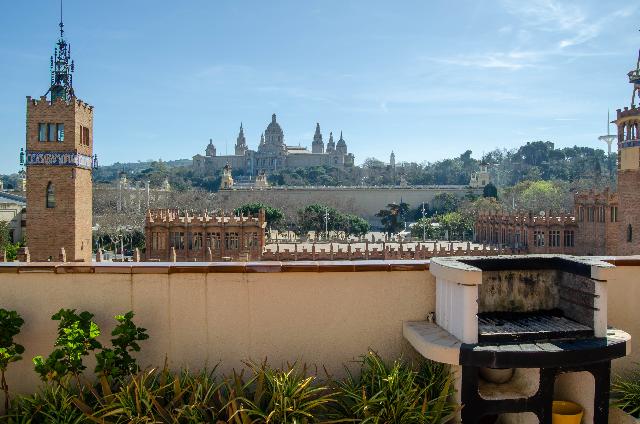 Imagen 2 Inmueble 302552 - Ático en venta en Barcelona / Plaza España con vistas al Palacio Nacional de Montjuïc 